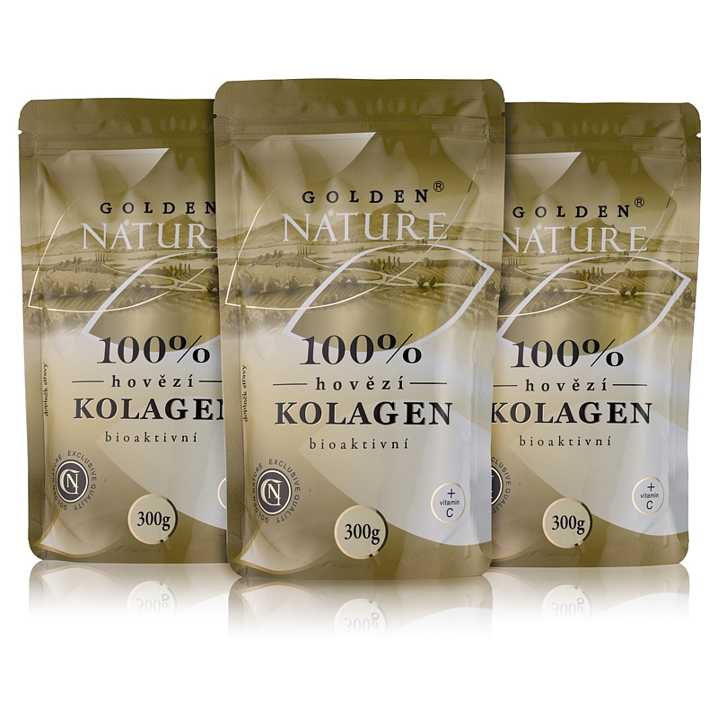 Golden Nature hydrolyzovaný hovězí kolagen s vitaminem C